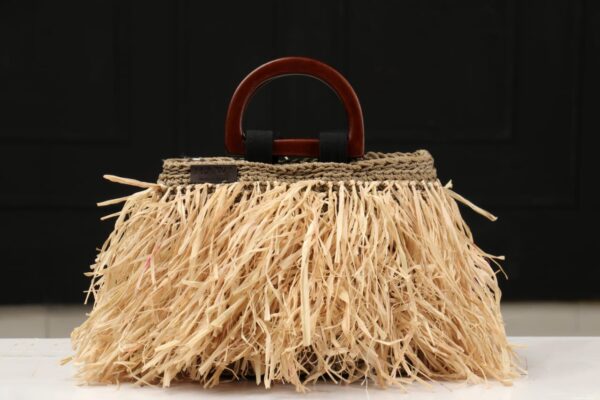 Sandy Raffia Grass Bag