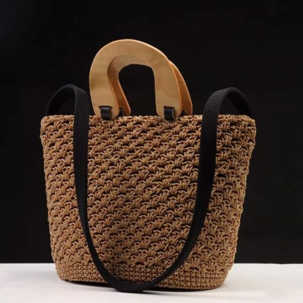 Earthy Brown Crochet Bag