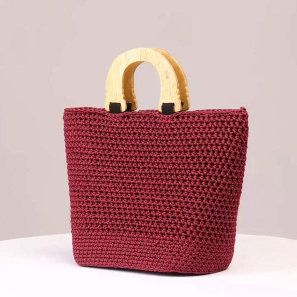 Maroon Mystique Crochet Bag