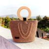 Earthy Brown Crochet Bag