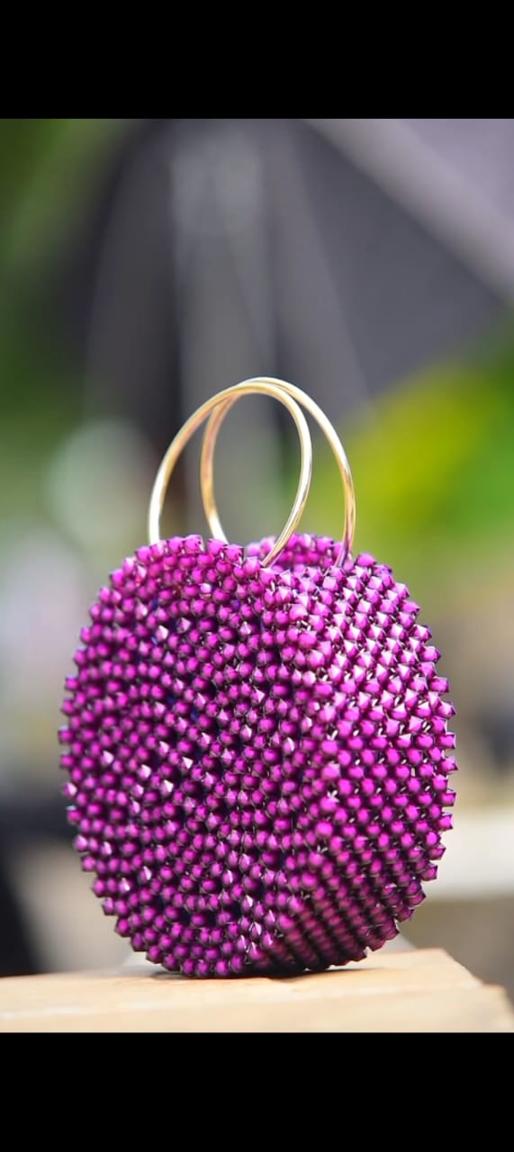 Royal Radiance Bridal Beaded Bag